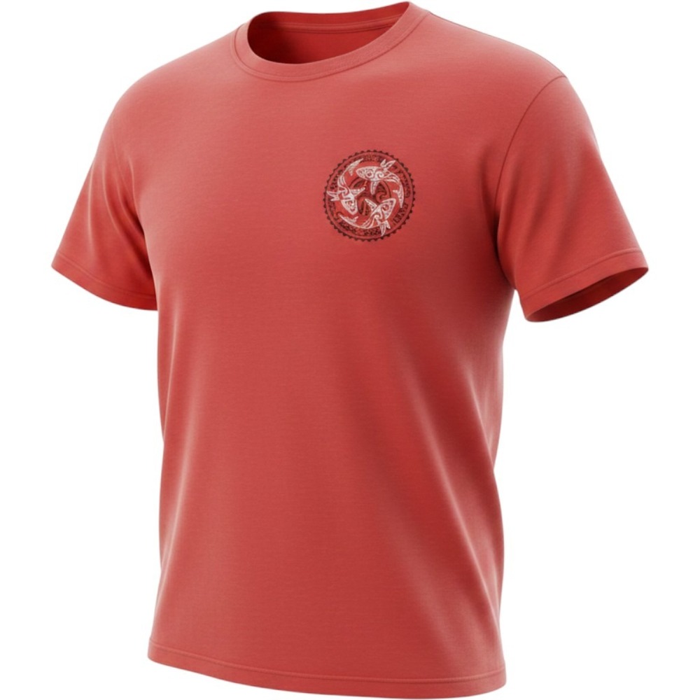 Crazy Shirts T-Shirt Mens XXL Red Pima Cotton Hawaii Shark